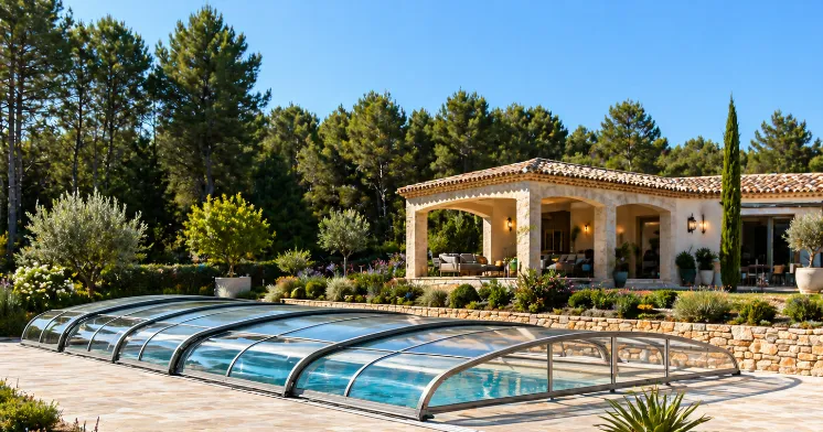 Abri de piscine bas Cintral