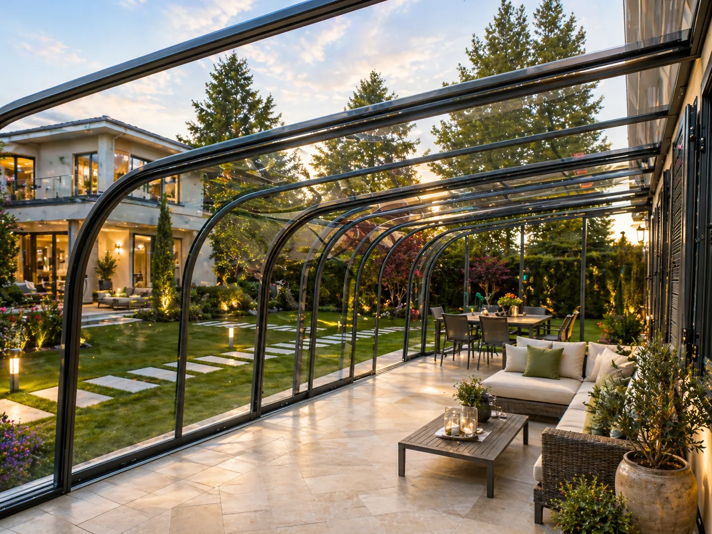 Abri de terrasse — détail intégration