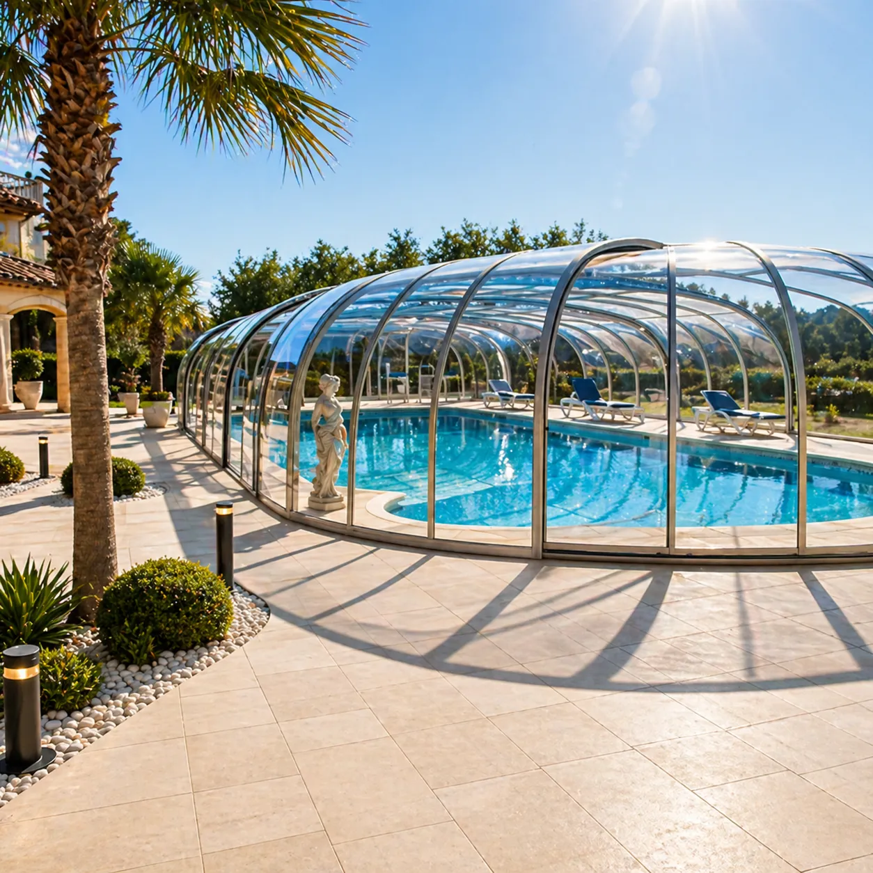 Réalisation abri de piscine Cintral