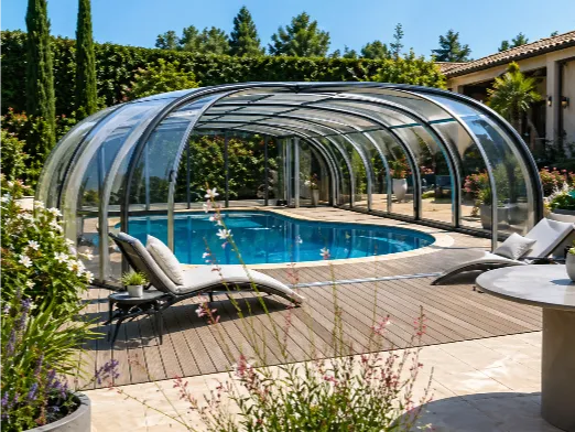 Abri de piscine haut
